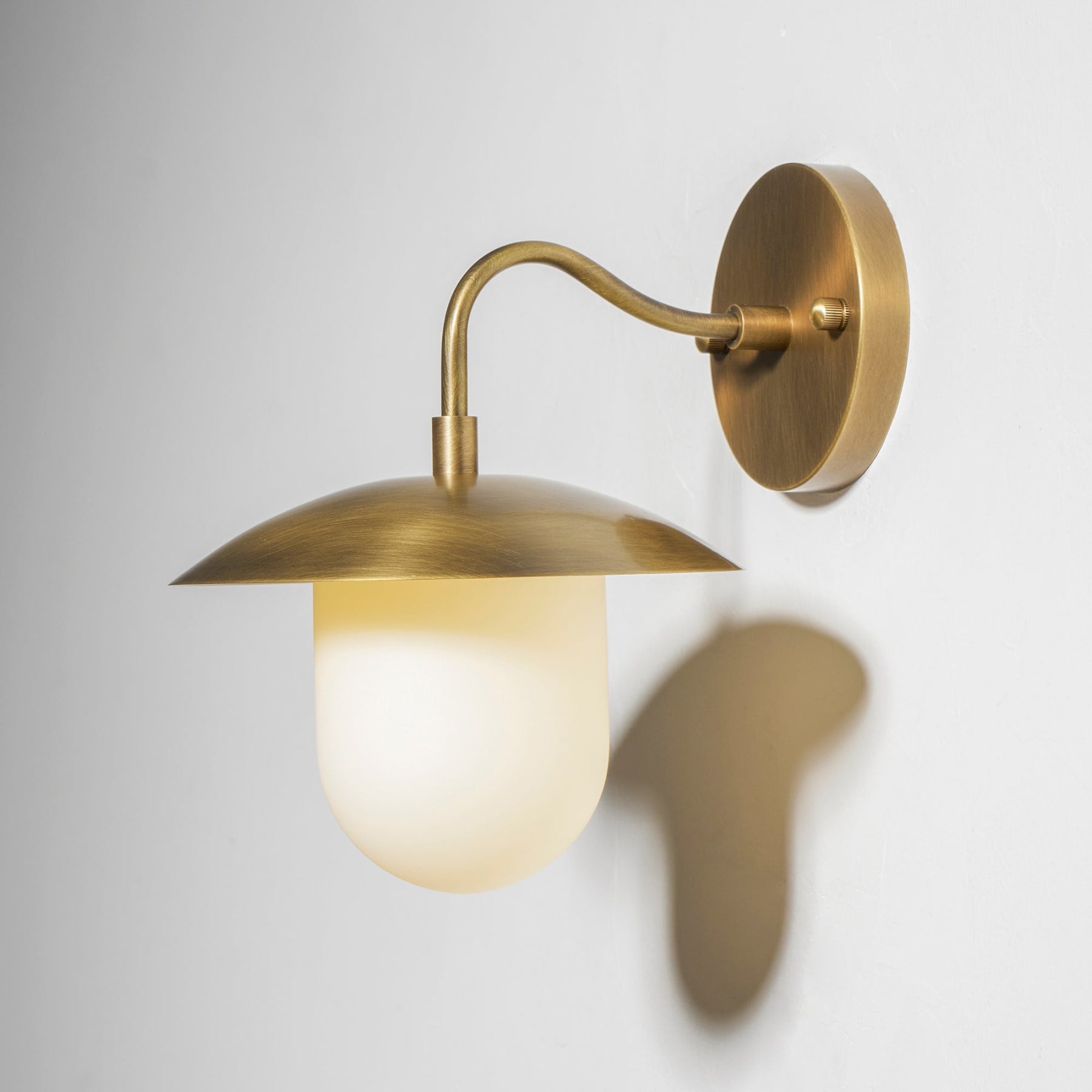 Contemporary Brass Wall Light for Living Room and Bedroom — Ashbury Home & Living