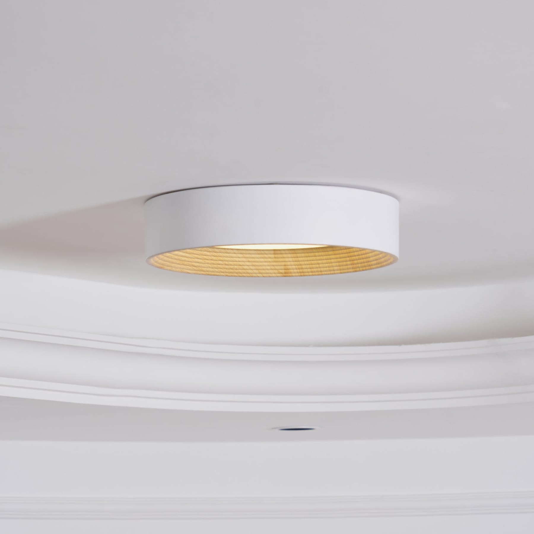 Scandinavian Wood Flush Mount Ceiling Light for Living Room — Ashbury Home & Living