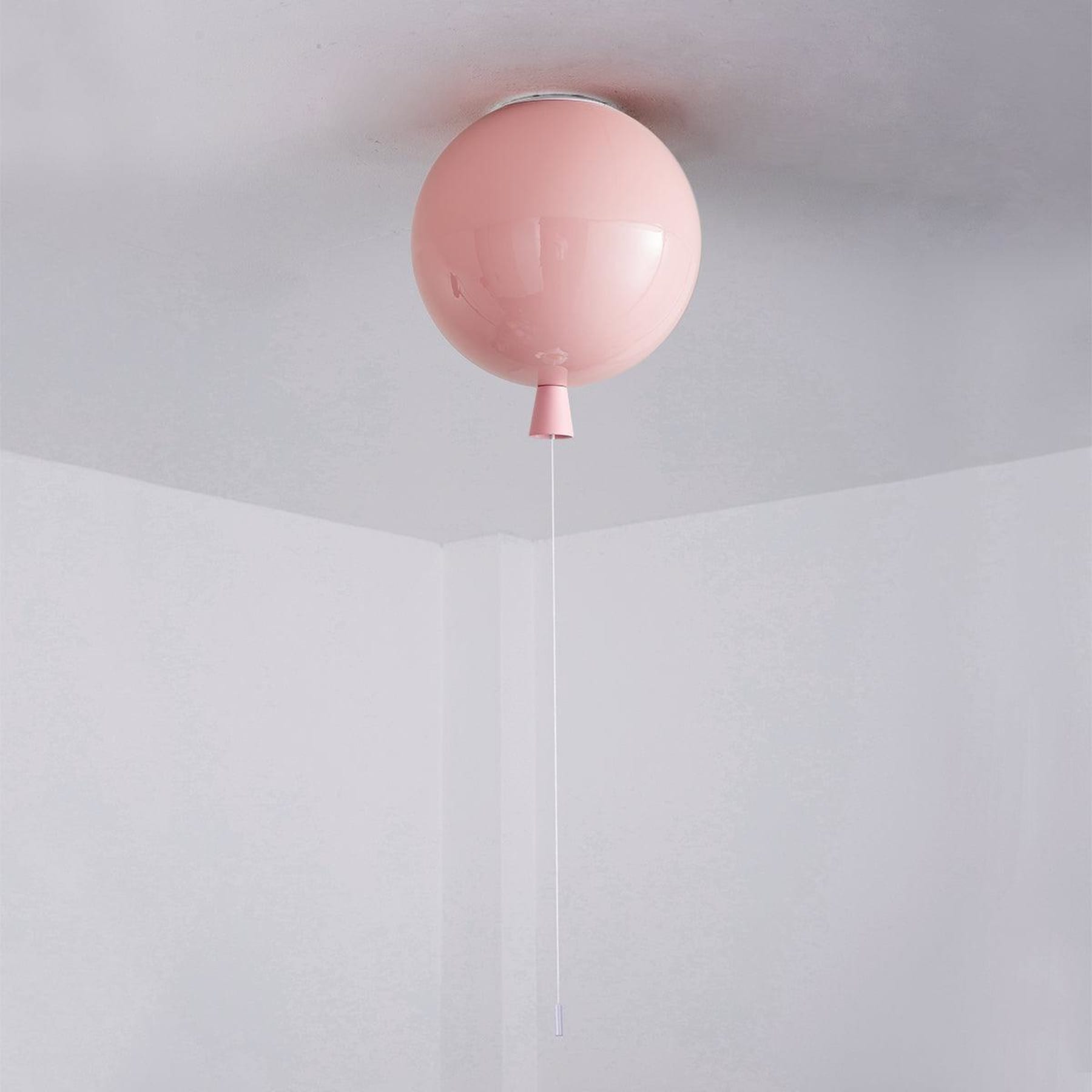 Modern Flush Mount Ceiling Light for Living Room and Bedroom in Pink — Ashbury Home & Living