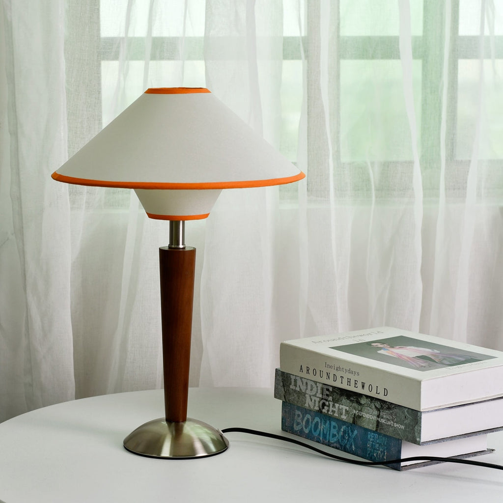 Modern Wood Table Lamp With Fabric Shade for Living Room — Ashbury Home & Living
