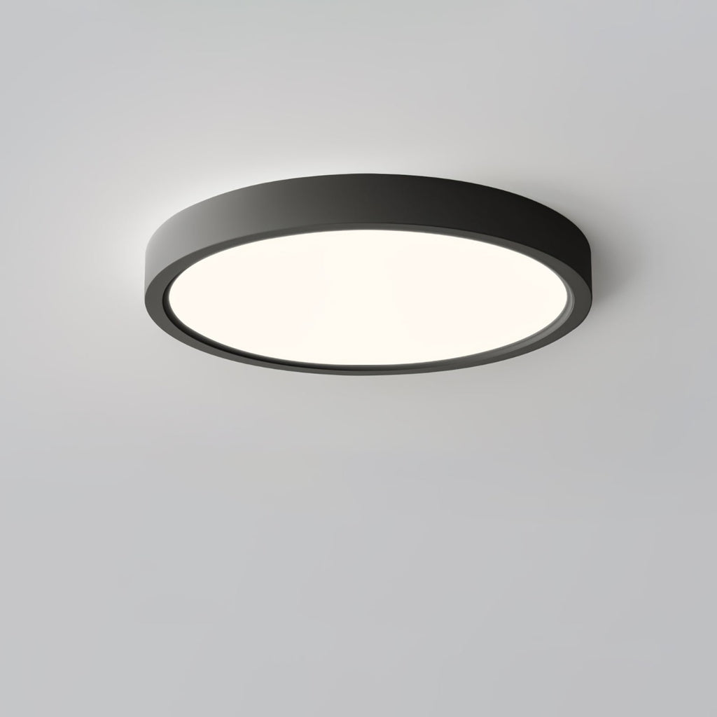 Minimalist Iron Flush Mount Ceiling Light With Slim Low-Profile Design — Ashbury Home & Living