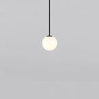 Modern Glass Pendant Light With Integrated LED for Dining Room in Black — Ashbury Home & Living