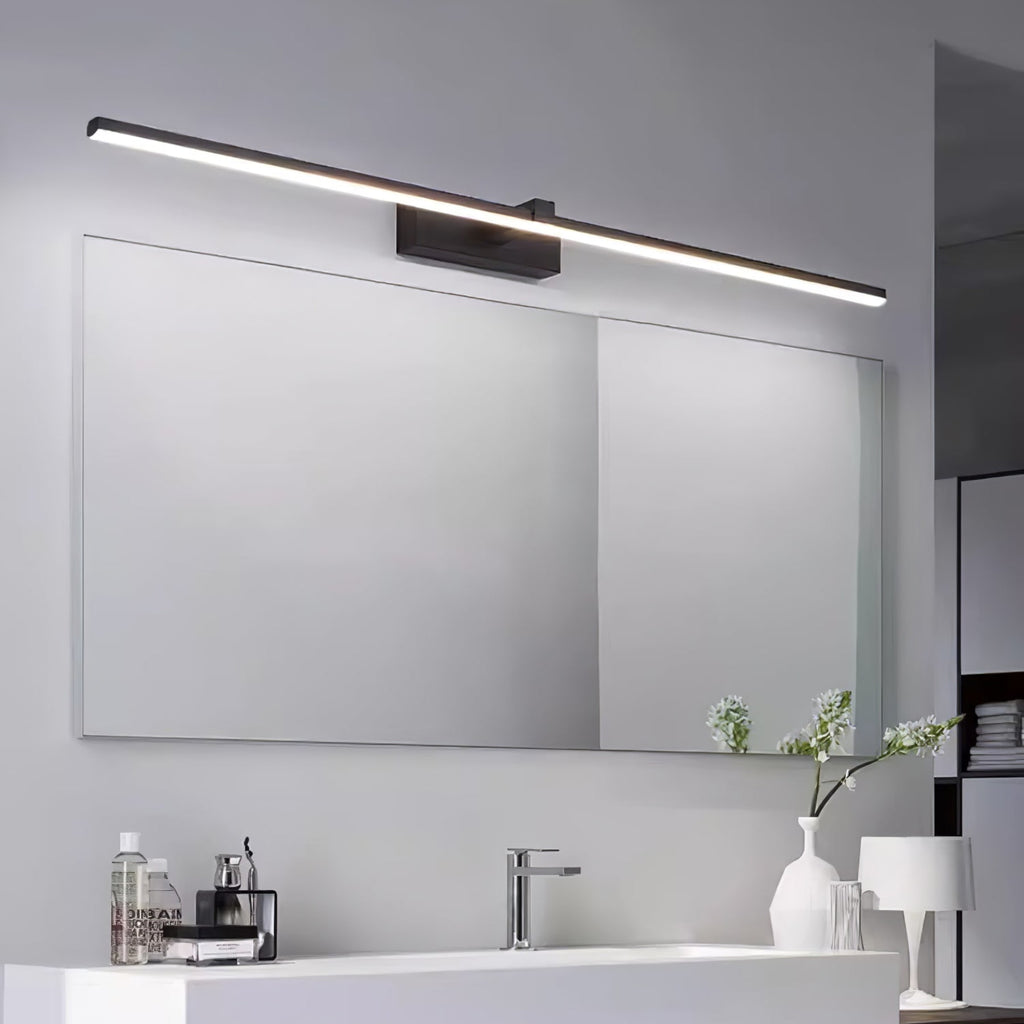 Modern Iron Linear Wall Light With Integrated LED for Hallway — Ashbury Home & Living