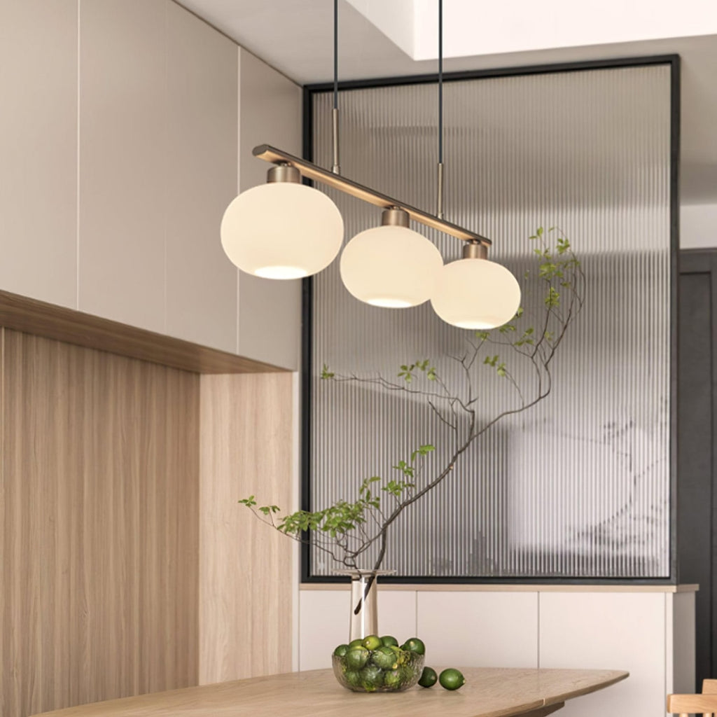 Modern Glass Pendant Light With Tri-Colour LED Glow — Ashbury Home & Living