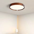 Scandinavian Wood Flush Mount Ceiling Light With Slim Low-Profile Design — Ashbury Home & Living