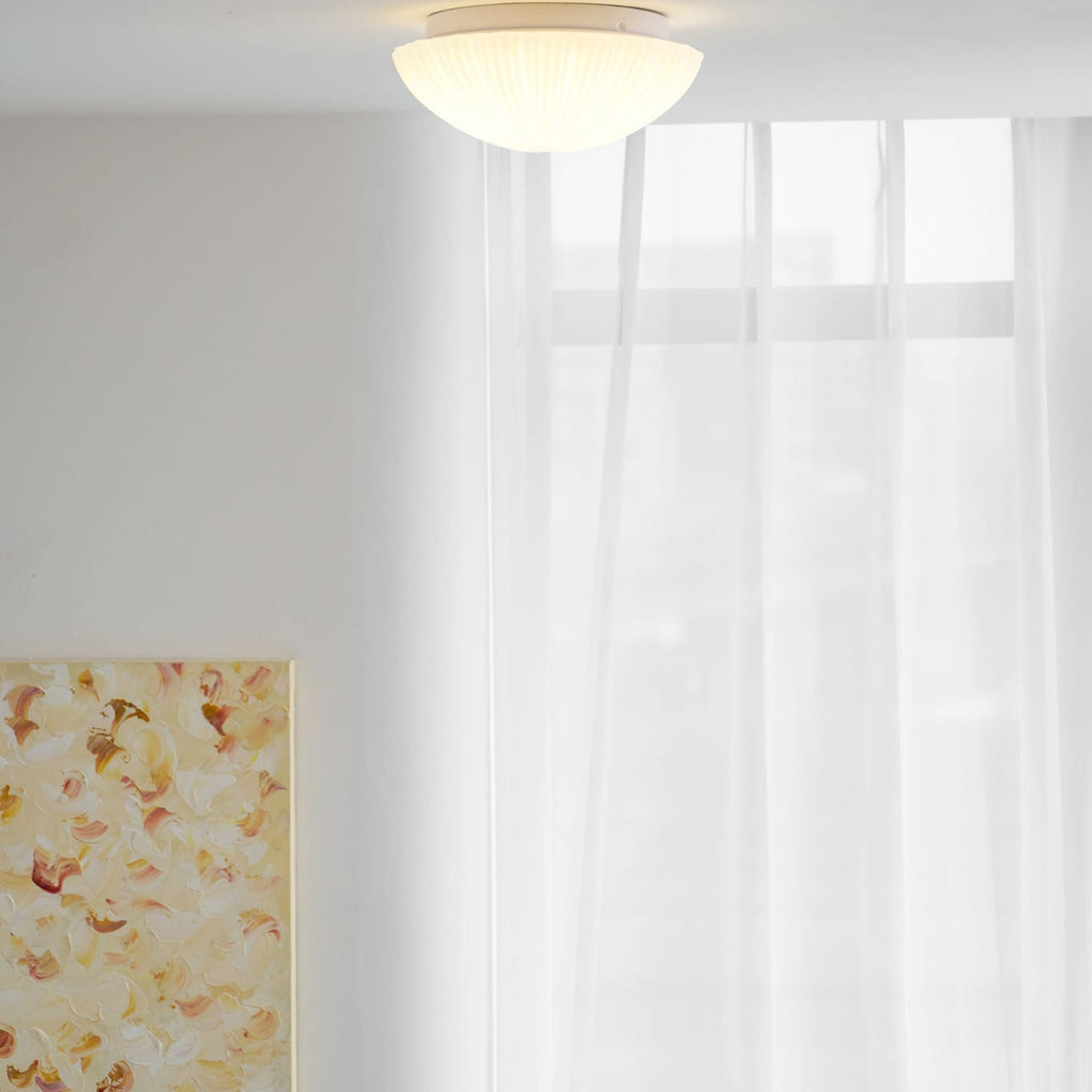 Modern Glass Flush Mount Ceiling Light — Ashbury Home & Living