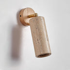 Modern Travertine Wall Light With Warm LED Glow — Ashbury Home & Living