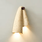 Modern Travertine Wall Light With Warm LED Glow — Ashbury Home & Living