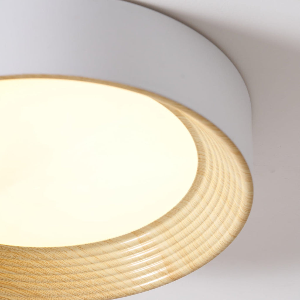 Scandinavian Wood Flush Mount Ceiling Light for Living Room — Ashbury Home & Living