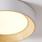 Scandinavian Wood Flush Mount Ceiling Light for Living Room — Ashbury Home & Living