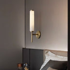 Modern Metal and Faux Alabaster Wall Light for Living Room — Ashbury Home & Living