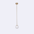 Modern Glass Pendant Light With Integrated LED for Dining Room — Ashbury Home & Living
