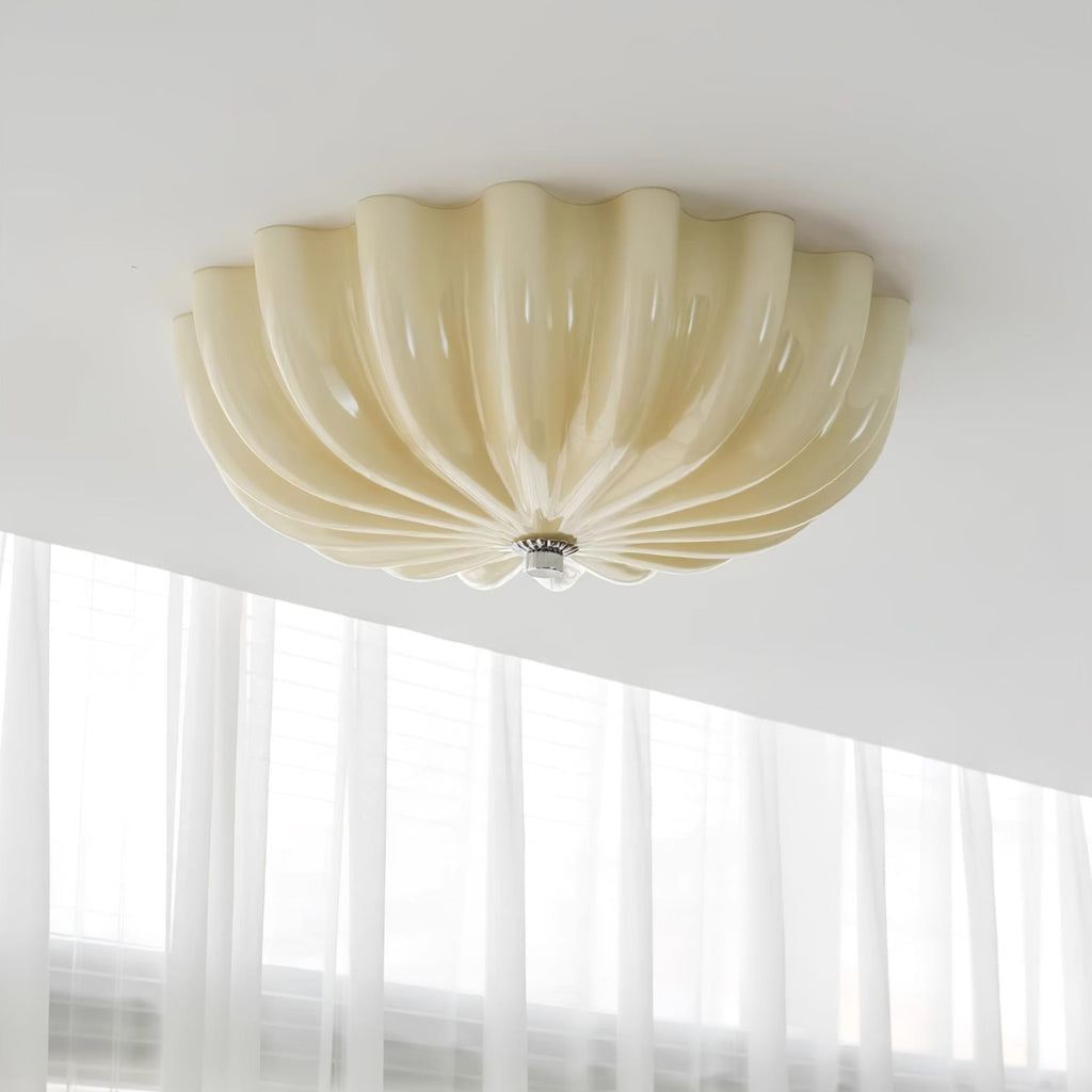 Vintage Glass Flush Mount Ceiling Light for Living Room — Ashbury Home & Living