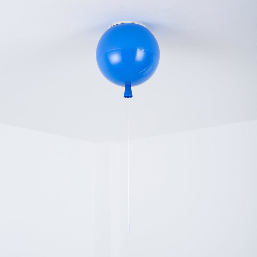 Modern Flush Mount Ceiling Light for Living Room and Bedroom in Blue — Ashbury Home & Living