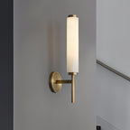 Modern Metal and Faux Alabaster Wall Light for Living Room — Ashbury Home & Living