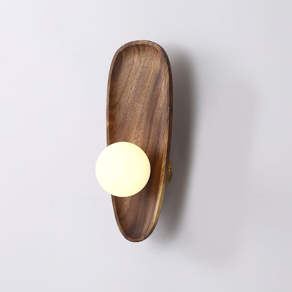 Modern Wood and Glass Wall Light for Living Room — Ashbury Home & Living