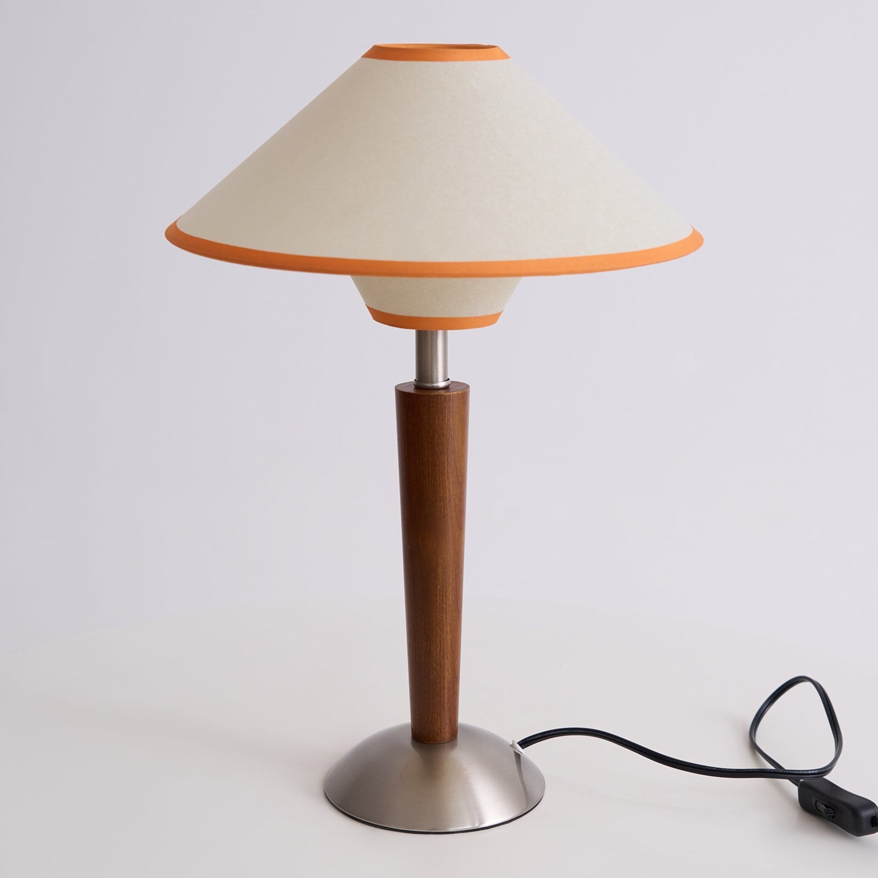 Modern Wood Table Lamp With Fabric Shade for Living Room — Ashbury Home & Living