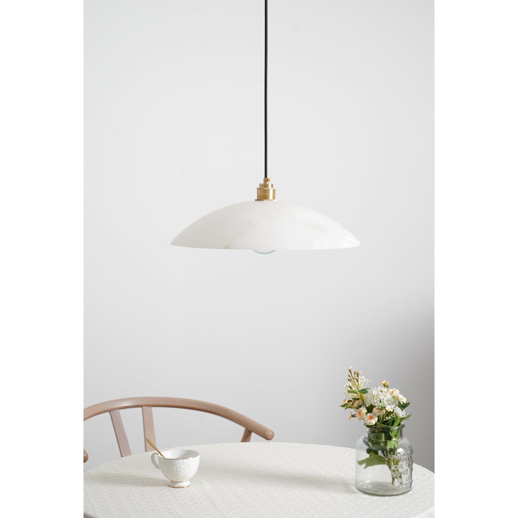 Modern Marble and Copper Pendant Light for Dining Room — Ashbury Home & Living
