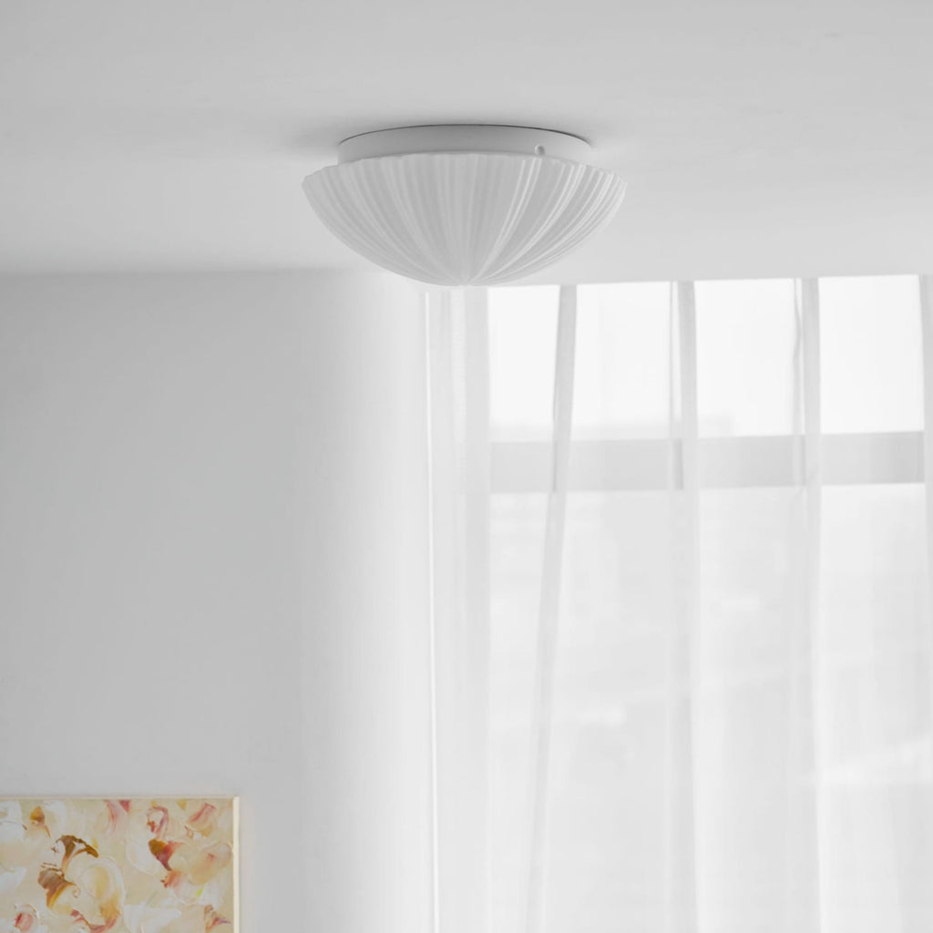 Modern Glass Flush Mount Ceiling Light — Ashbury Home & Living