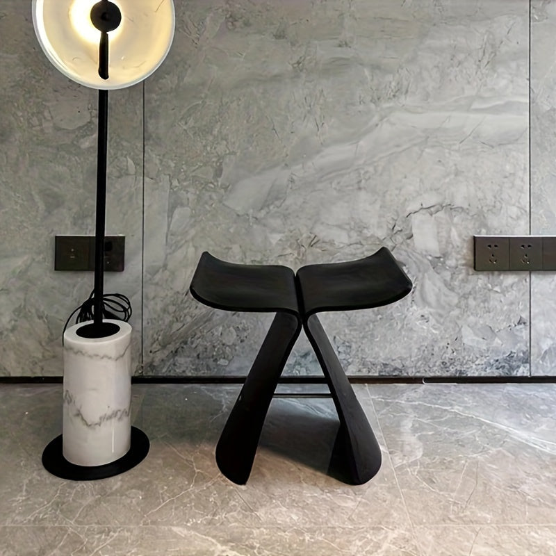 Butterfly Stool Solid Wood Bentwood Stool Mid-Century Design Armless Wooden Seat and Side Table for Living Room | Entrance and Bedroom