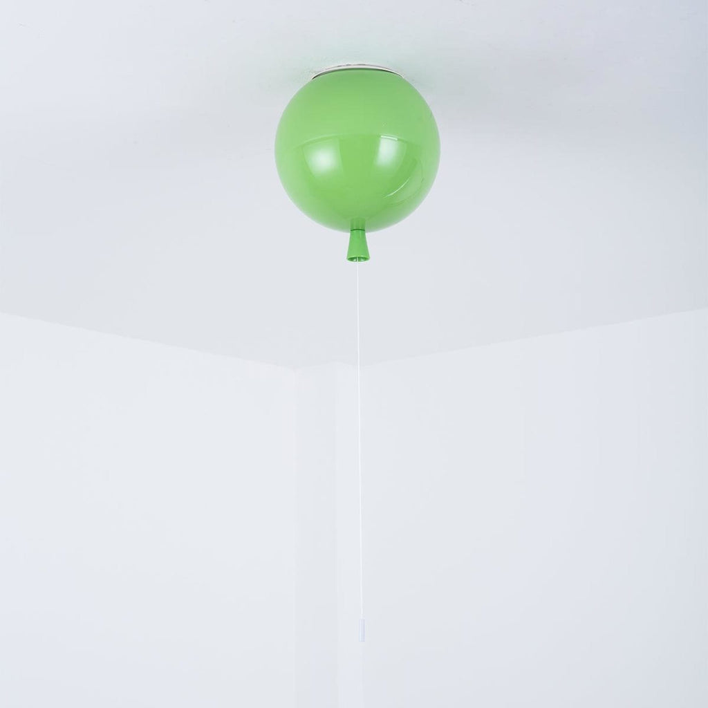 Modern Flush Mount Ceiling Light for Living Room and Bedroom in Green — Ashbury Home & Living