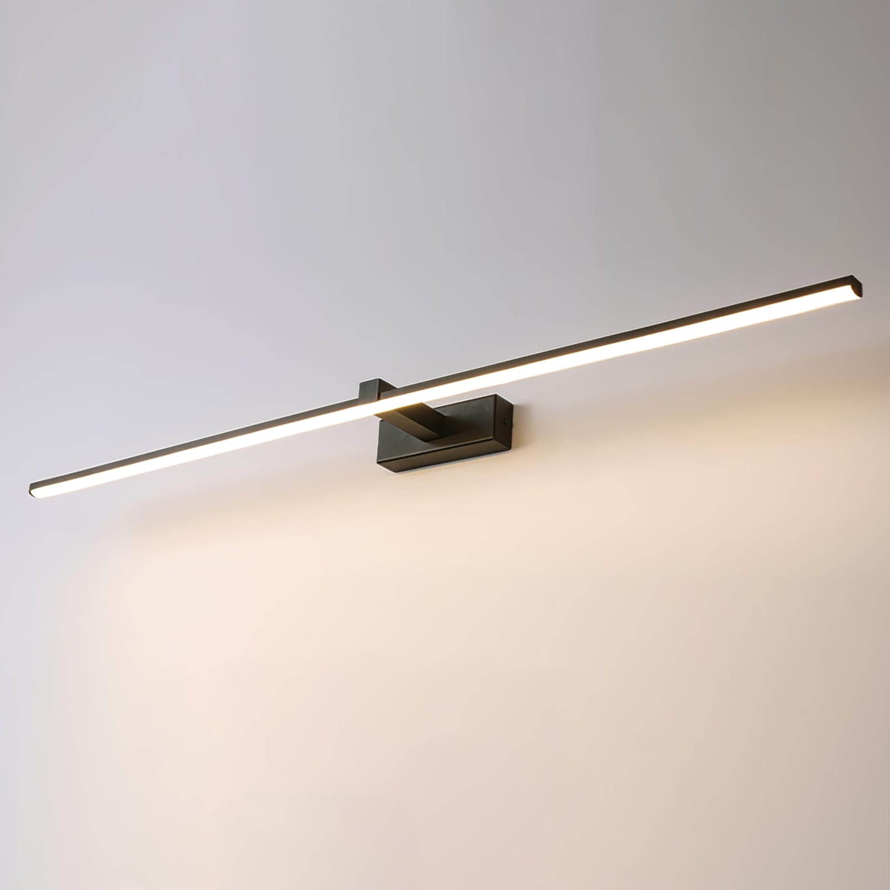 Modern Iron Linear Wall Light With Integrated LED for Hallway — Ashbury Home & Living