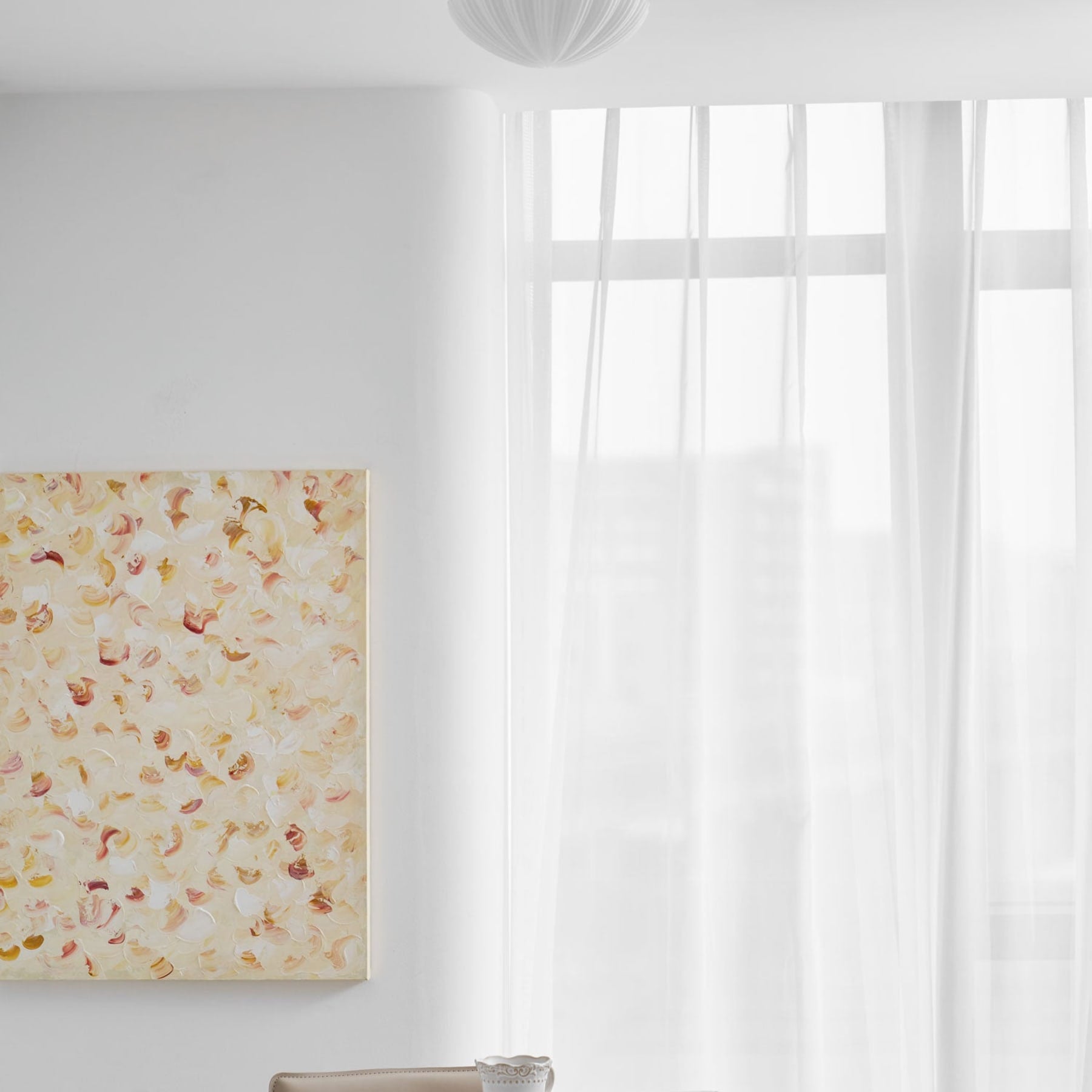 Modern Glass Flush Mount Ceiling Light — Ashbury Home & Living
