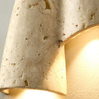 Modern Travertine Wall Light With Warm LED Glow — Ashbury Home & Living