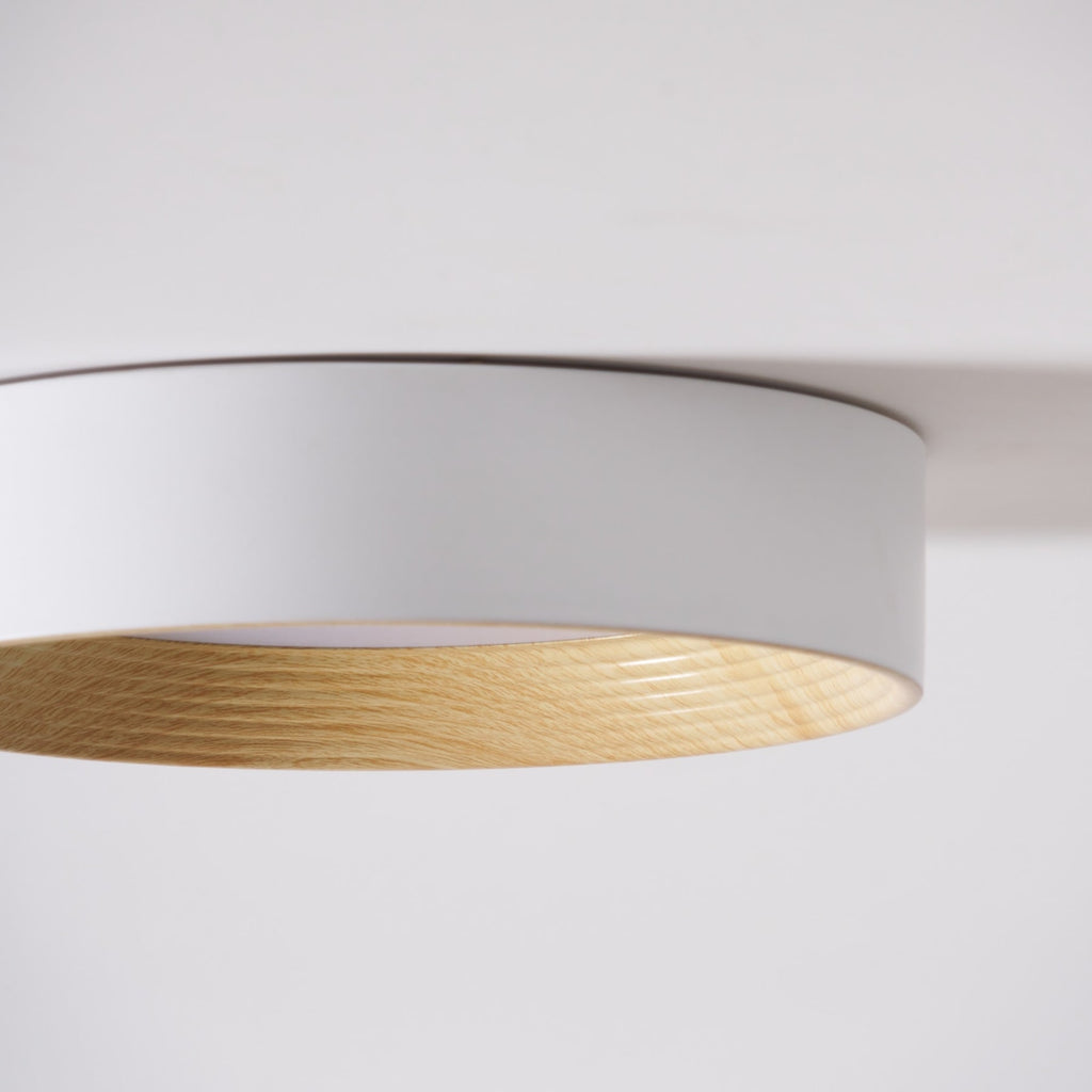 Scandinavian Wood Flush Mount Ceiling Light for Living Room — Ashbury Home & Living