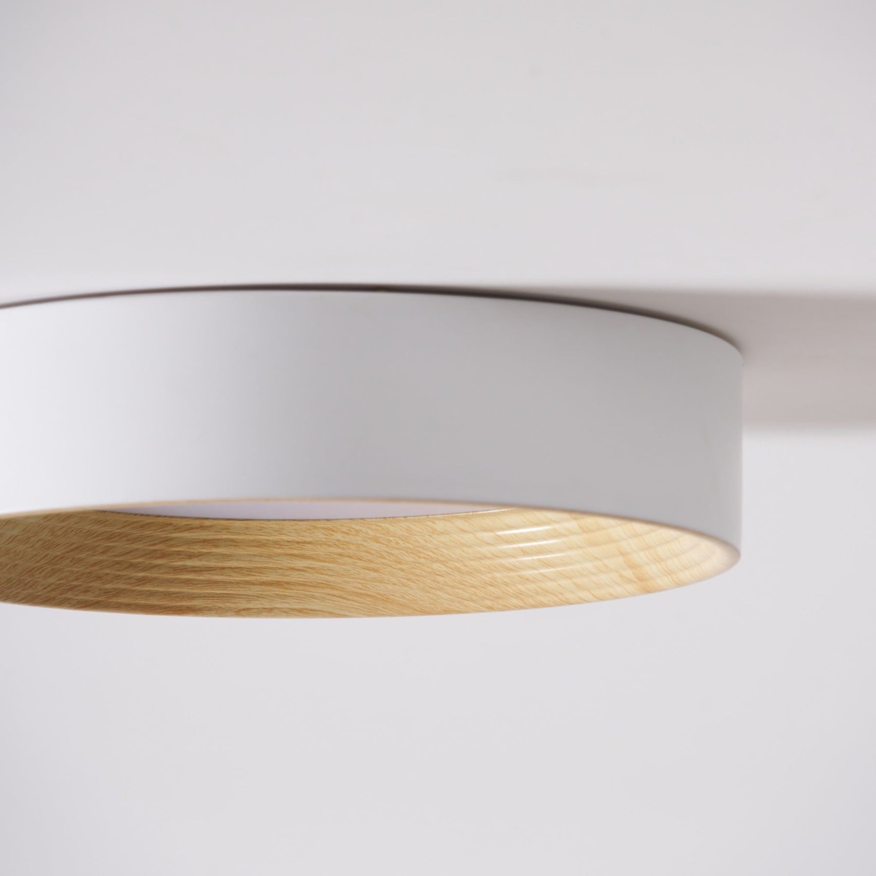 Scandinavian Wood Flush Mount Ceiling Light for Living Room — Ashbury Home & Living