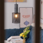 Industrial Concrete Pendant Light With Warm LED Glow — Ashbury Home & Living