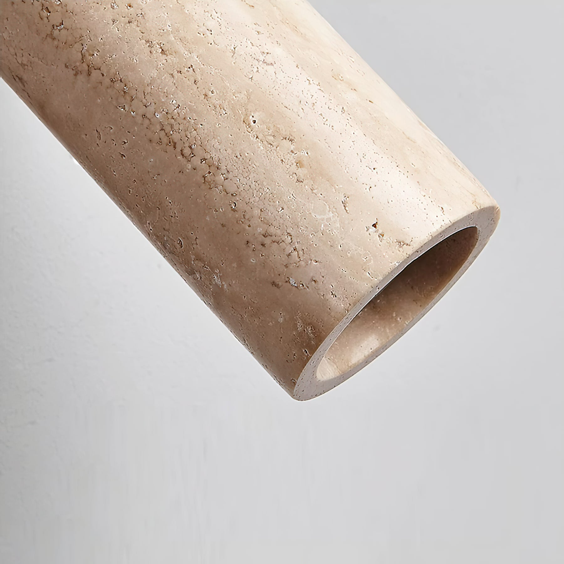 Modern Travertine Wall Light With Warm LED Glow — Ashbury Home & Living