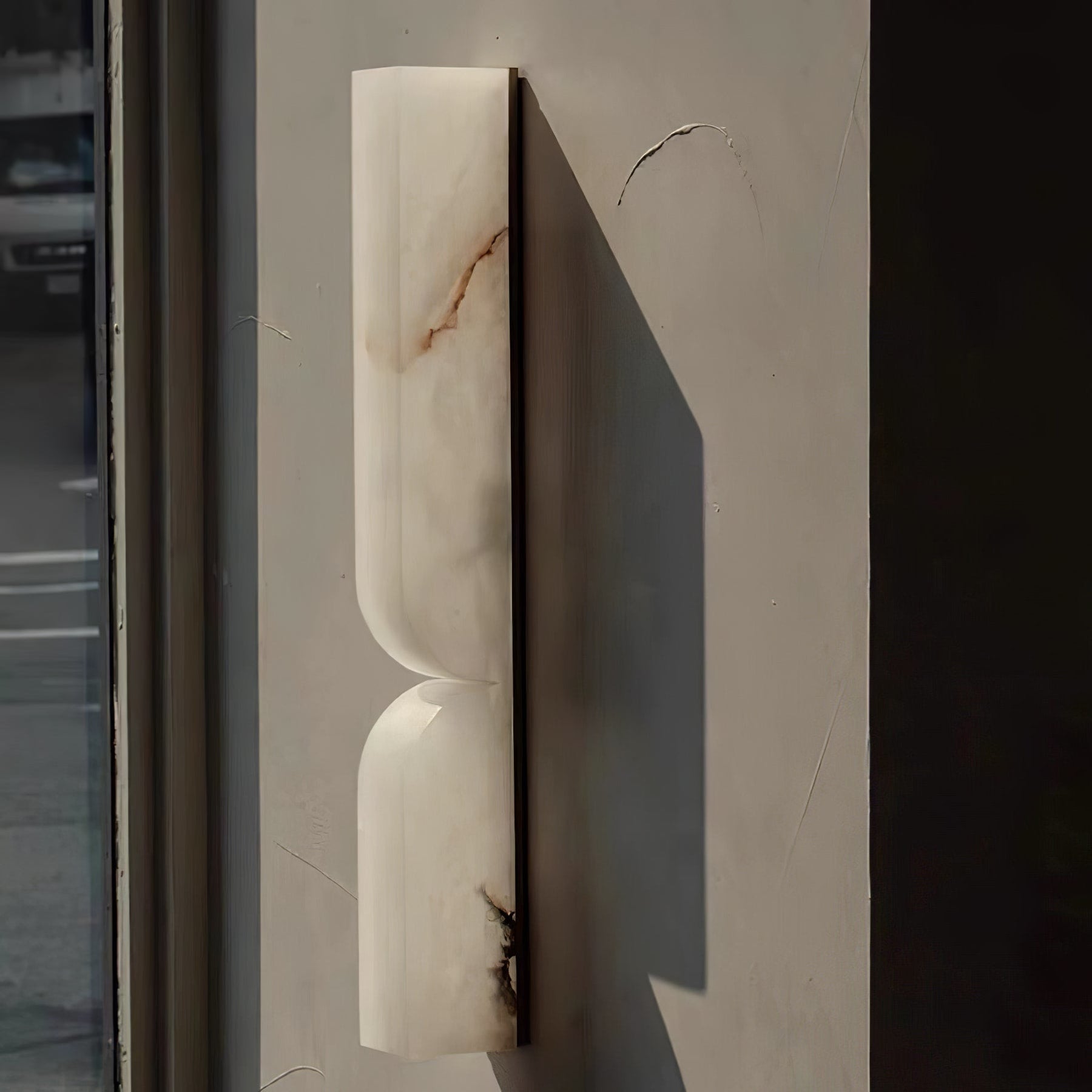 Modern Marble Wall Light With Warm LED Glow for Living Room — Ashbury Home & Living