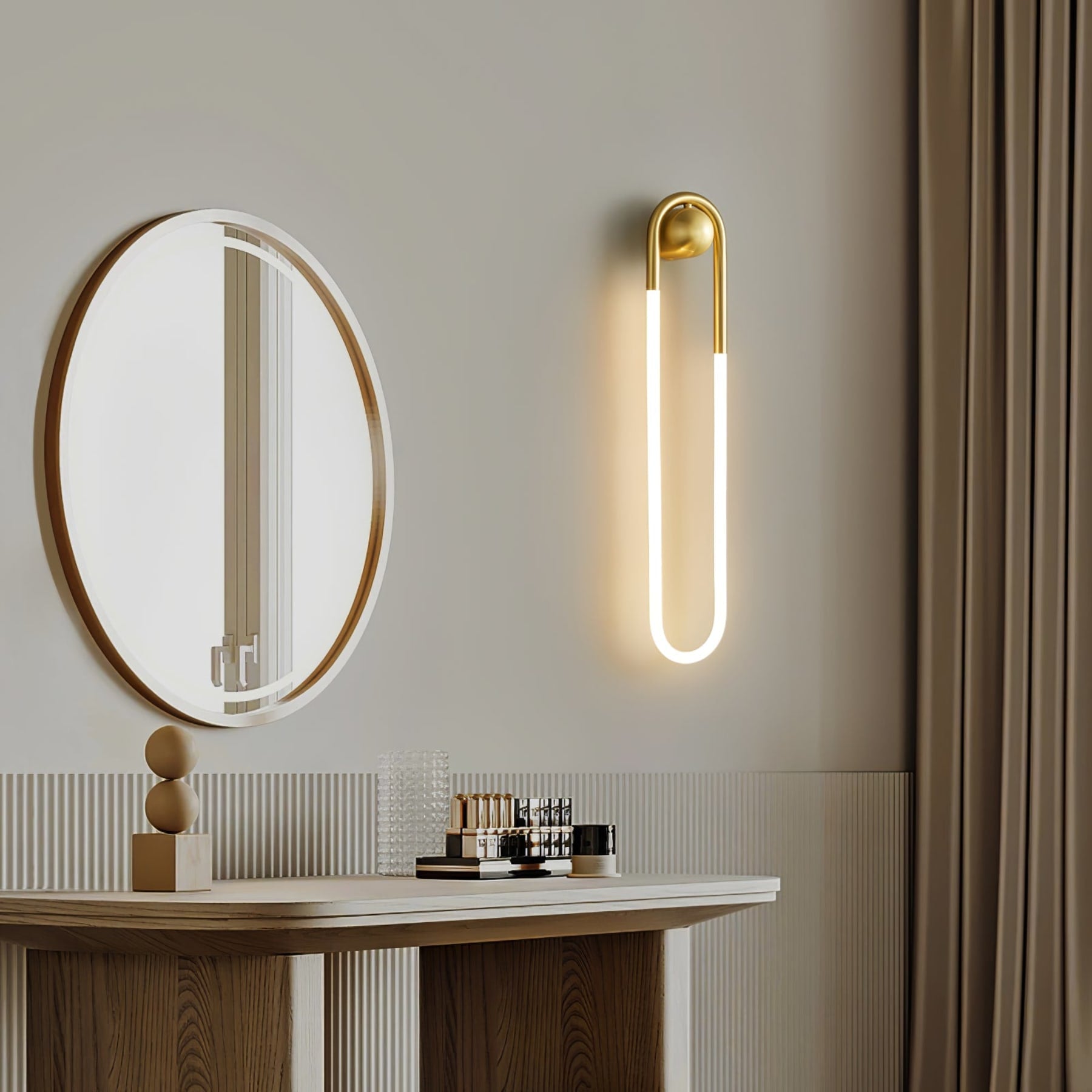 Minimalist Metal Wall Light for Living Room and Bedroom — Ashbury Home & Living