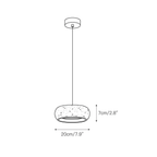 Modern Travertine Stone Pendant Light With Dimmable Remote Control — Ashbury Home & Living