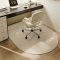 Office Chair Mat Non-Slip Floor Protector Semi-Circular Desk Rug Polyester Fleece Chair Mat for Hard Floors in Home Office | Study and Gaming Room
