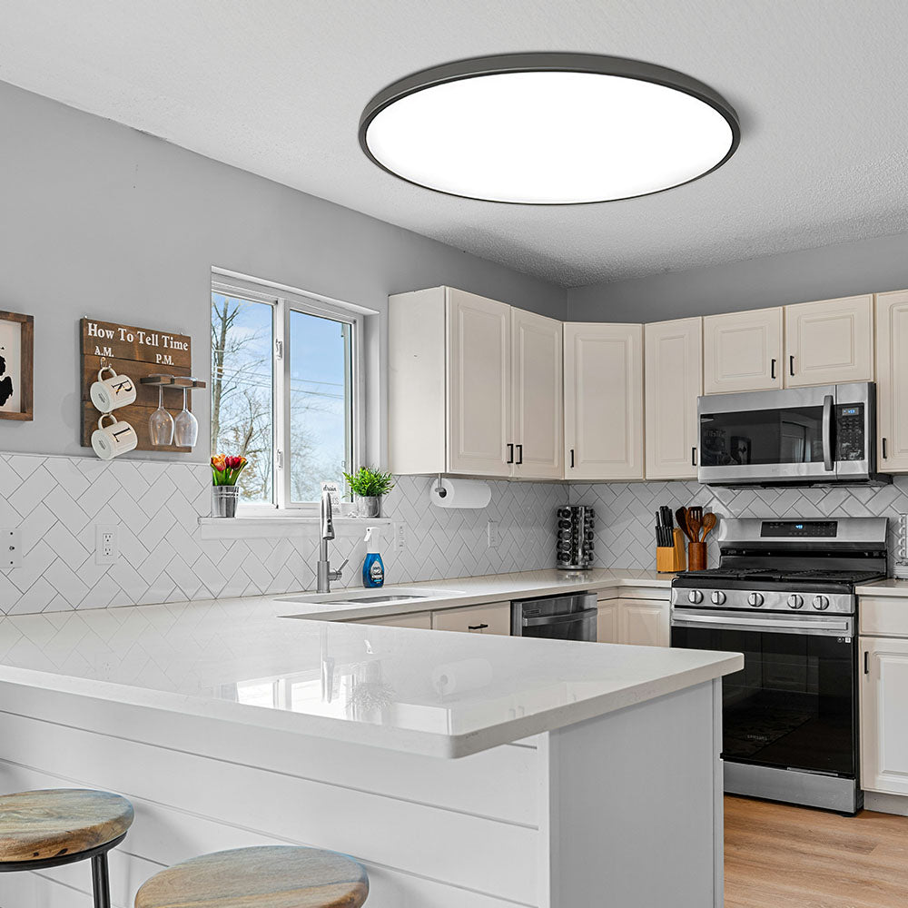 Minimalist Round LED Ceiling Light With Flush Mount Design