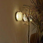 Modern Glass Wall Light With Adjustable LED Glow — Ashbury Home & Living