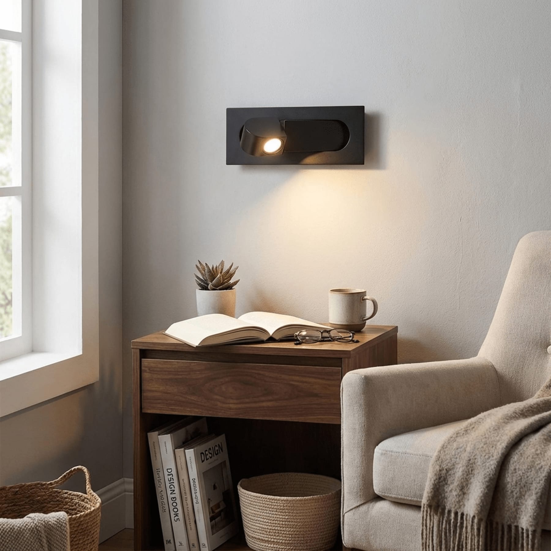 Modern Aluminium Wall Light for Bedroom and Living Room — Ashbury Home & Living
