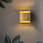 Modern Brass Wall Light With Warm LED Glow for Living Room — Ashbury Home & Living