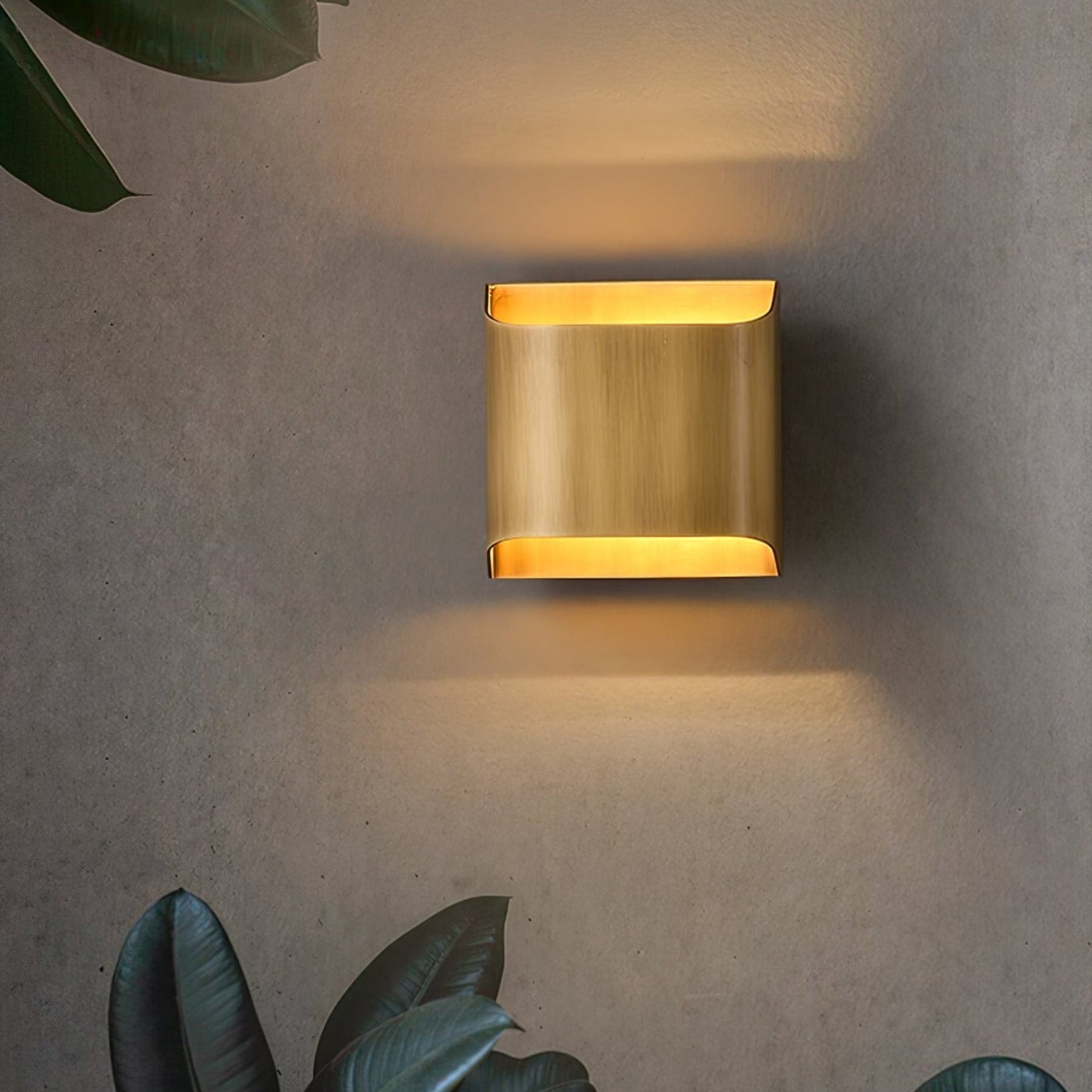 Modern Brass Wall Light With Warm LED Glow for Living Room — Ashbury Home & Living