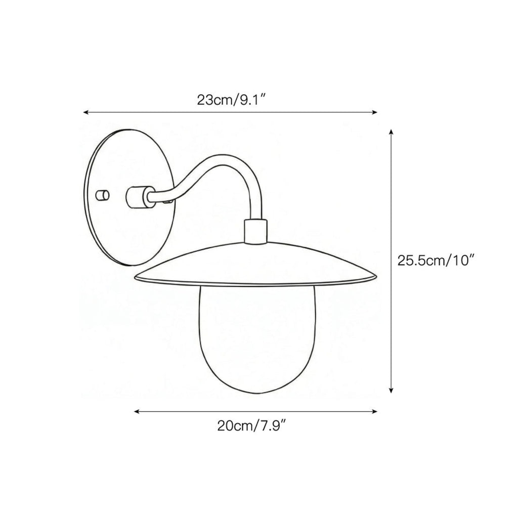 Contemporary Brass Wall Light for Living Room and Bedroom — Ashbury Home & Living