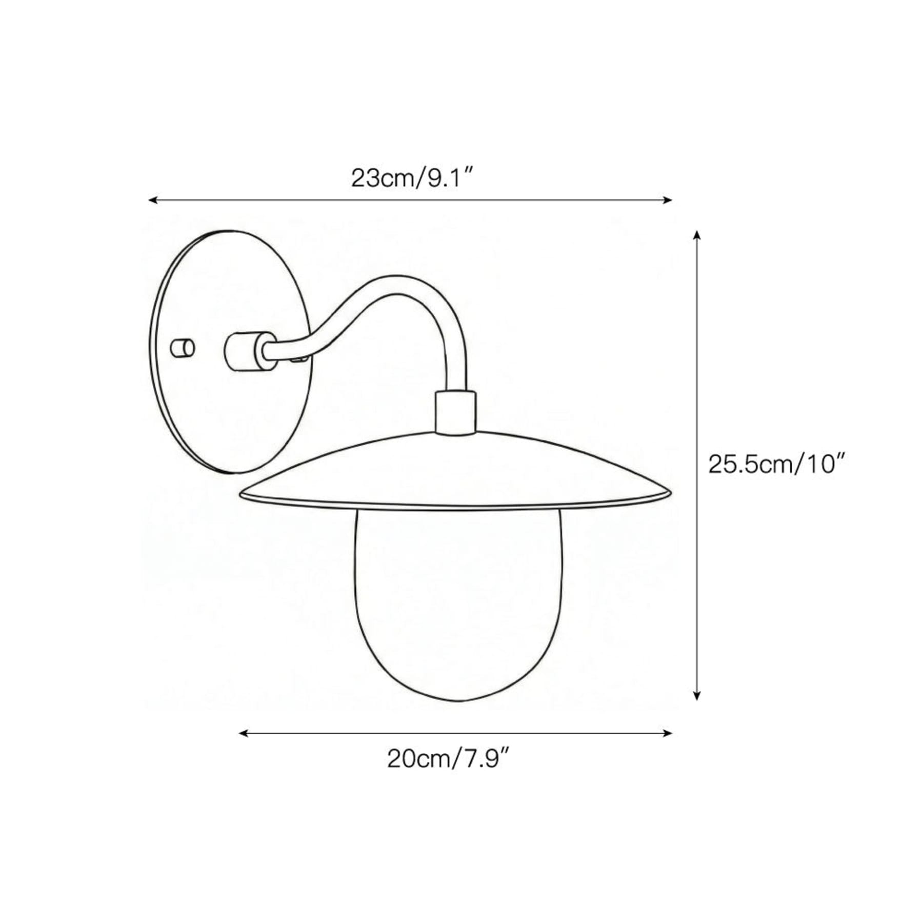 Contemporary Brass Wall Light for Living Room and Bedroom — Ashbury Home & Living