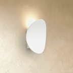Modern Aluminium Round Wall Light for Living Room in White — Ashbury Home & Living