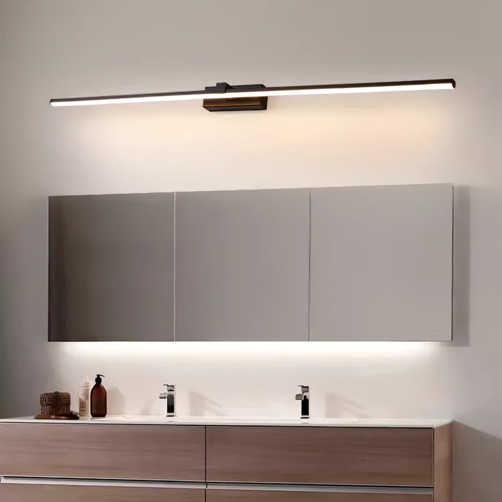Modern Iron Linear Wall Light With Integrated LED for Hallway — Ashbury Home & Living