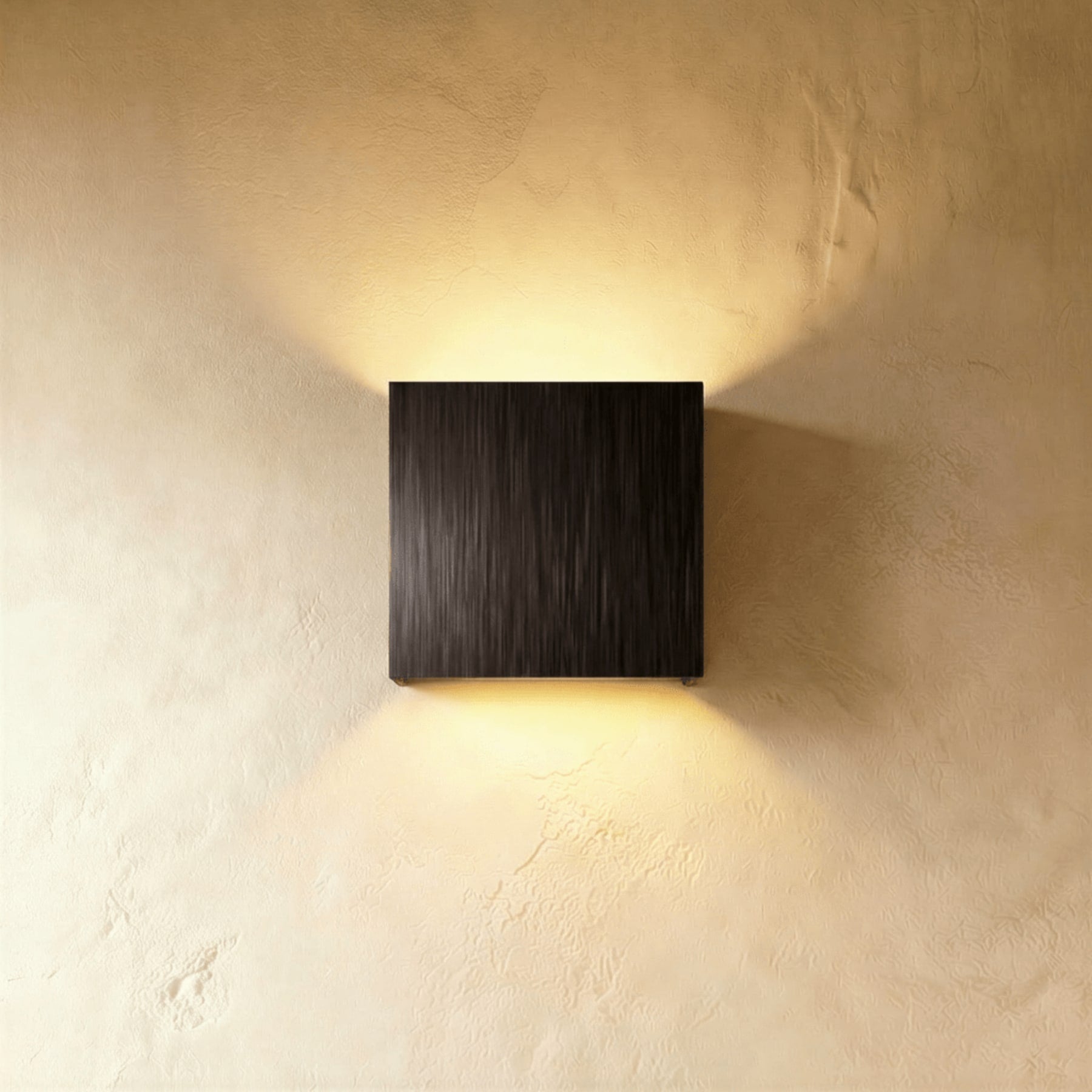 Modern Aluminium Wall Light for Living Room and Hallway in Brushed Black — Ashbury Home & Living