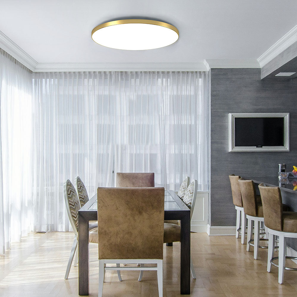 Minimalist Round LED Ceiling Light With Flush Mount Design