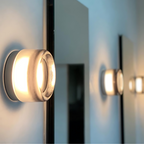 Modern Glass Wall Light With Adjustable LED Glow — Ashbury Home & Living