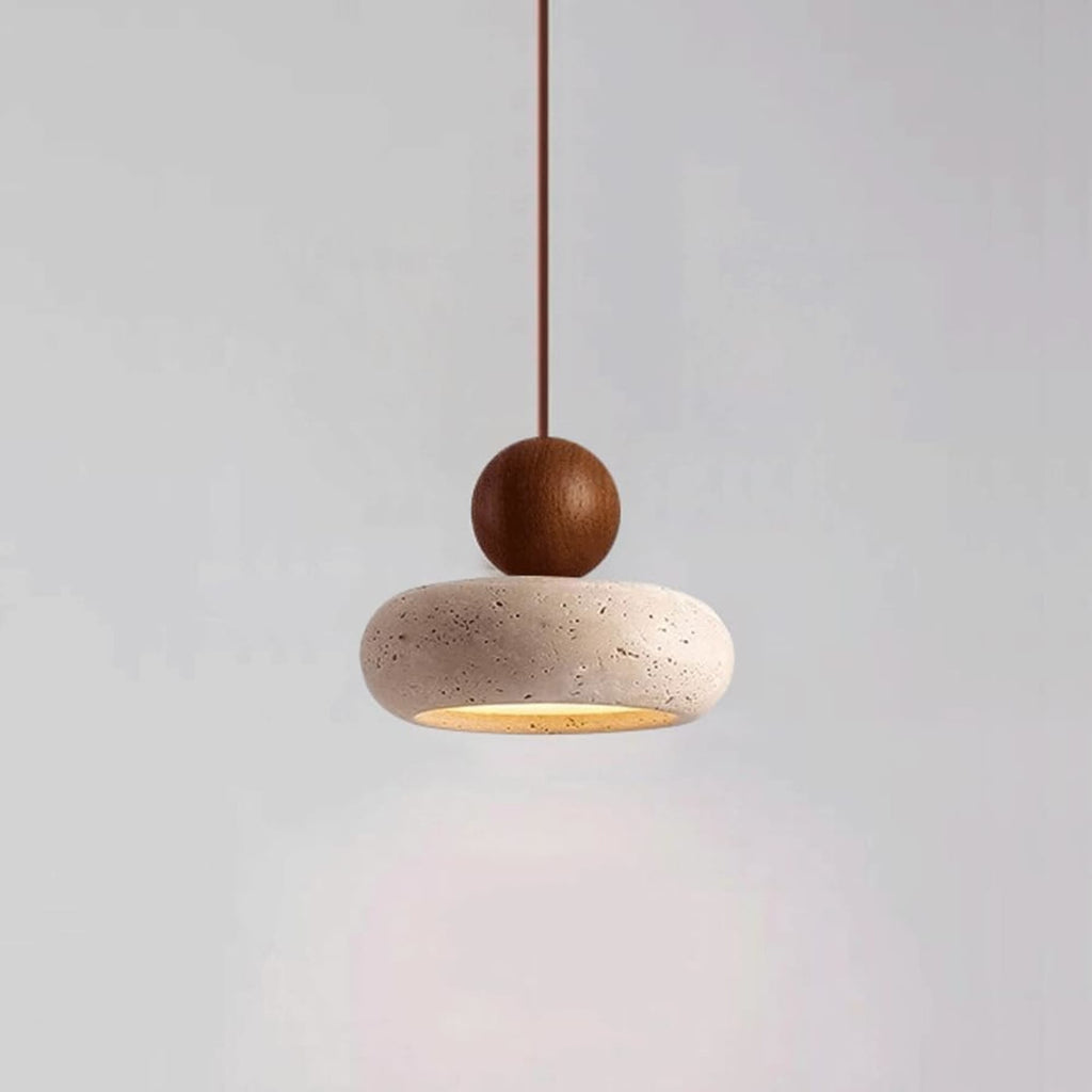 Modern Wood And Concrete Pendant Light With Warm LED Glow — Ashbury Home & Living