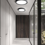 Minimalist Iron Flush Mount Ceiling Light With Slim Low-Profile Design — Ashbury Home & Living